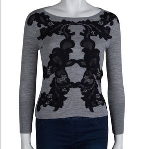 Gorgeous Diane von Furstenberg sweater lace pretty